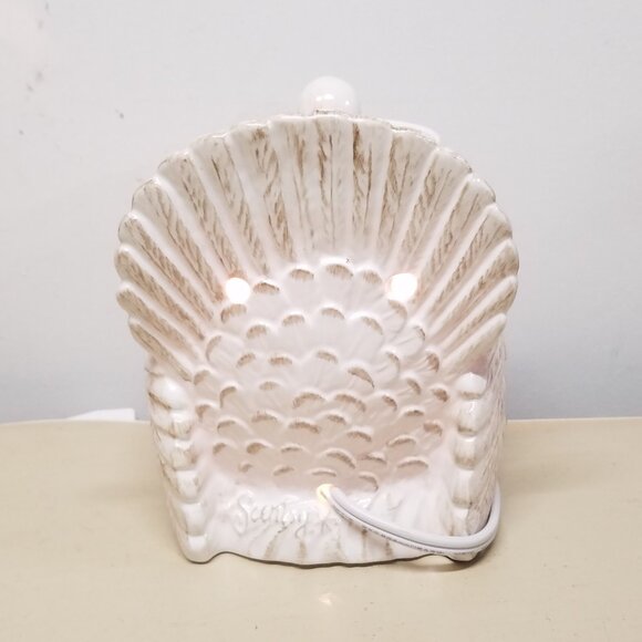 Scentsy Tom Turkey Thanksgiving Farmhouse White Full Size Wax Warmer - Picture 6 of 10